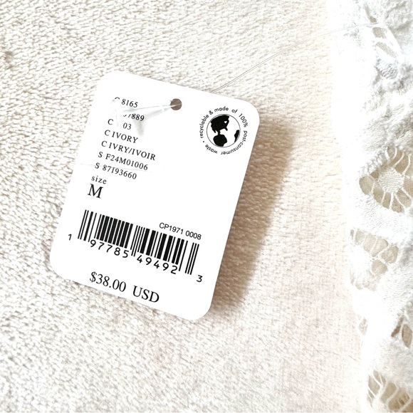 Free People One Adella Halter Lace Bralette in Ivory - Picture 10 of 10